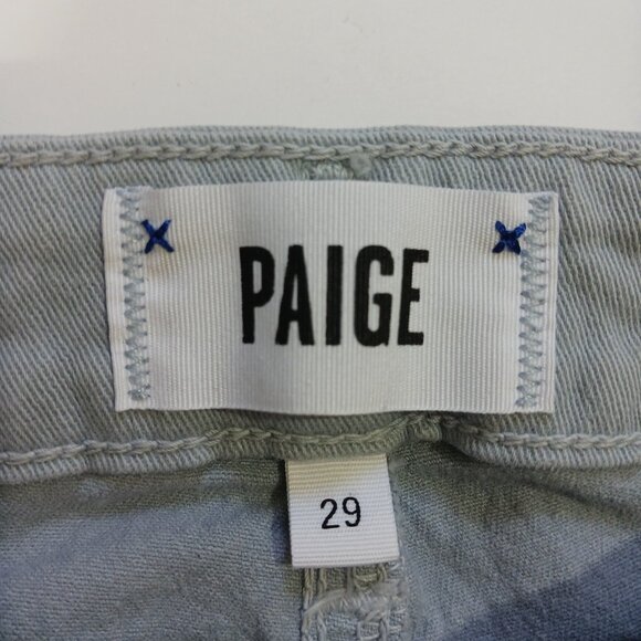 Paige Womens Verdugo Ankle Jeans Size 29 Light Gray Skinny Mid Rise Flawed - Picture 6 of 9